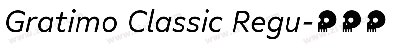Gratimo Classic Regu字体转换